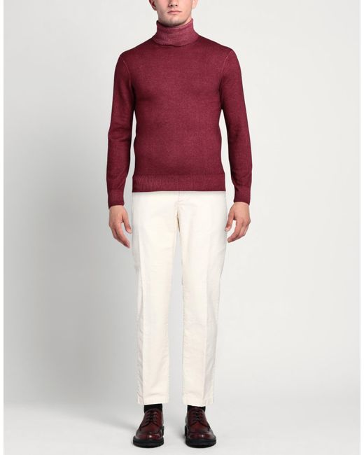 Tela Genova White Pants Cotton for men