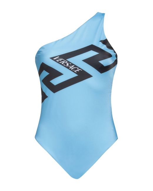 Versace Blue One-piece Swimsuit
