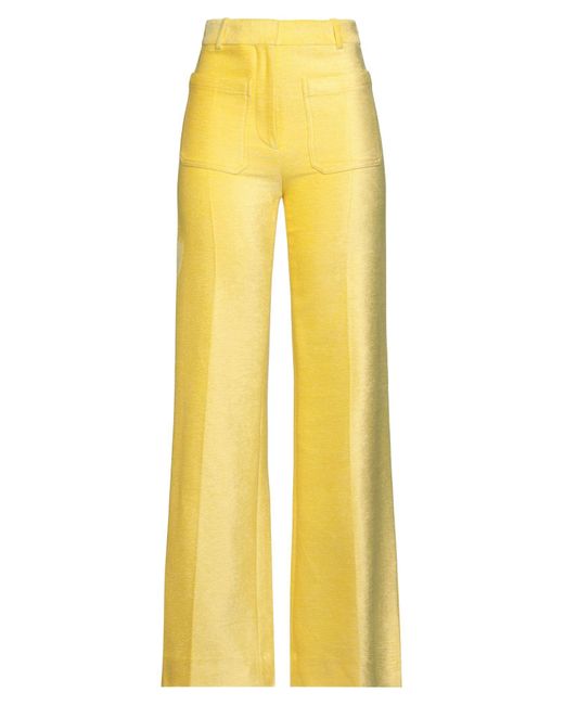 Victoria Beckham Yellow Pants