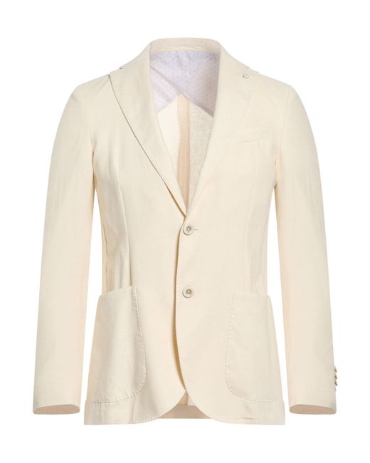 Barbati Natural Blazer Linen, Viscose for men