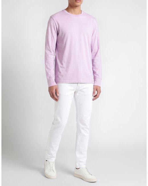 Tom Ford Pink Lilac T-Shirt Lyocell, Cotton for men