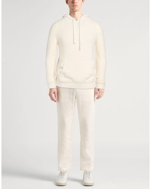 Roberto Collina White Turtleneck Cotton, Polyamide, Elastane for men