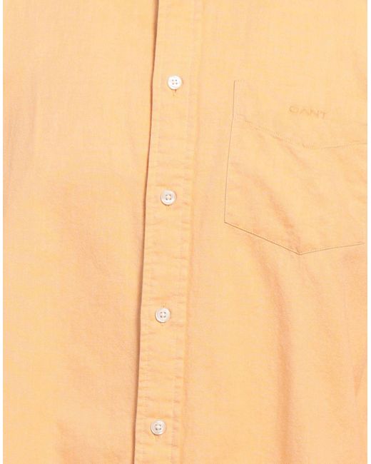 Gant Orange Shirt Organic Cotton for men