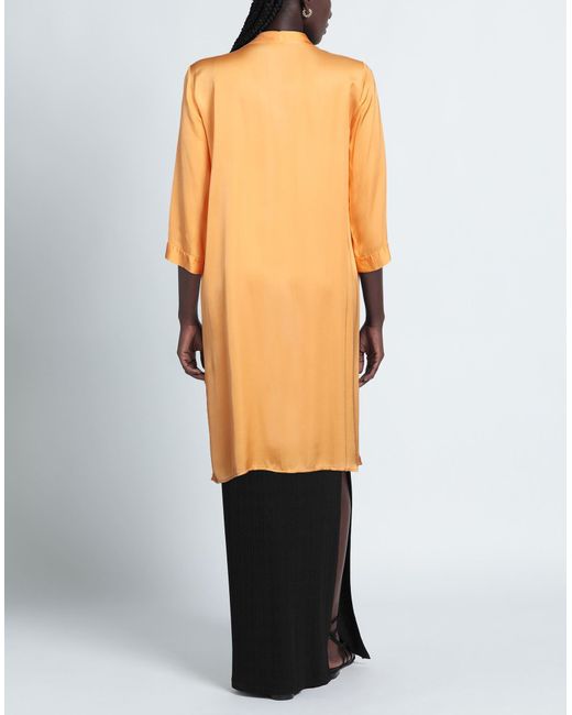 Anonyme Designers Orange Overcoat & Trench Coat