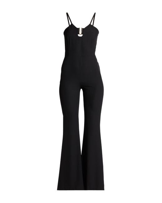 ViCOLO Black Jumpsuit Polyester, Elastane
