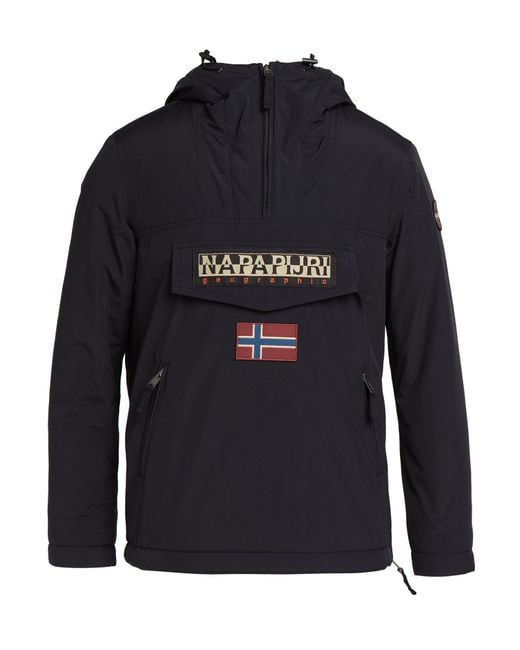 Napapijri Blue Jacket Polyamide, Polyurethane for men