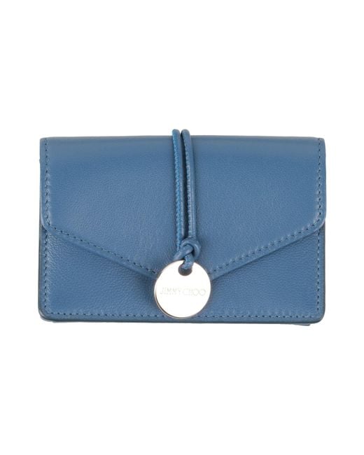 Jimmy Choo Blue Document Holder Leather