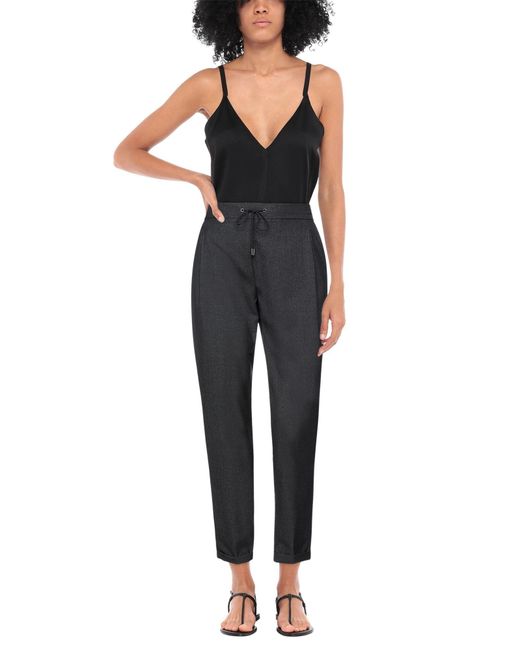 Fabiana Filippi Gray Pants Virgin Wool, Polyamide, Polyester
