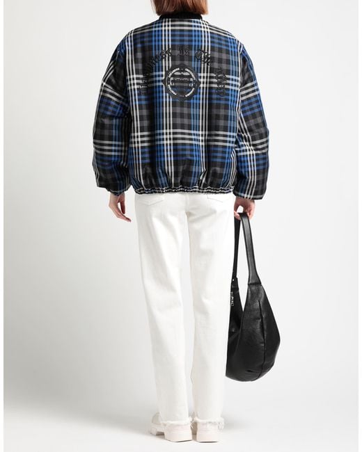 MSGM Blue Jacket Polyester, Cotton