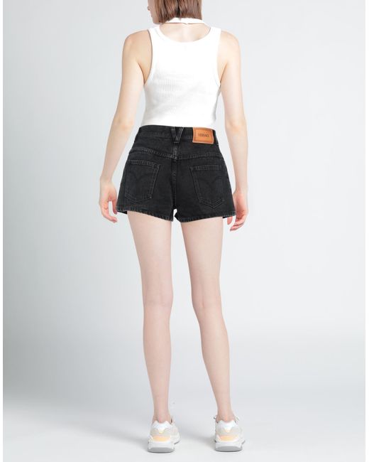 Versace Black Denim Shorts