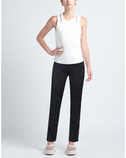 Massimo Alba Blue Pants Acetate, Polyester, Polyamide, Elastane