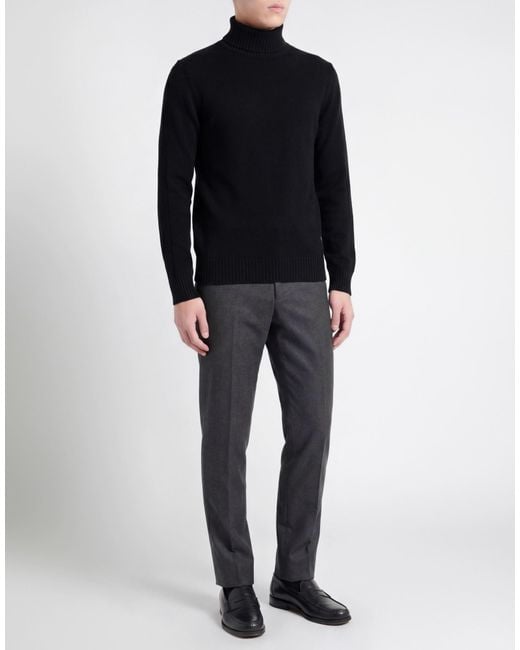 Gran Sasso Black Turtlenecks for men