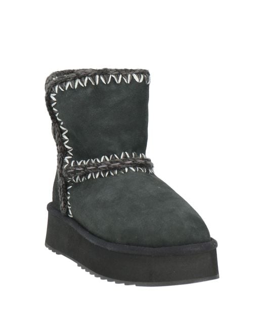 Mou Black Ankle Boots