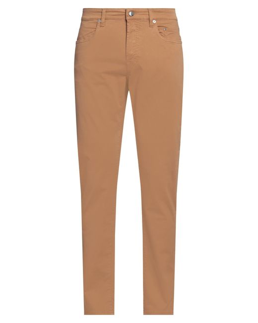 Siviglia Natural Camel Pants Cotton, Elastane for men