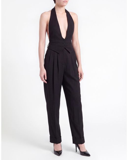 Alexandre Vauthier Black Jumpsuit Wool