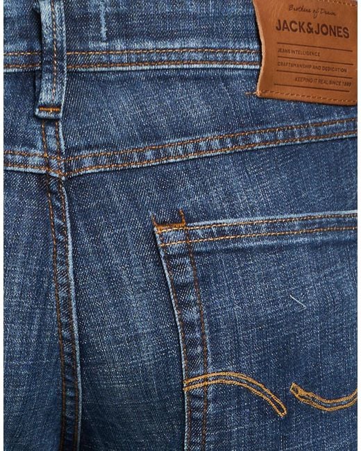 Jack & Jones Blue Jeans Cotton, Polyester, Elastane for men