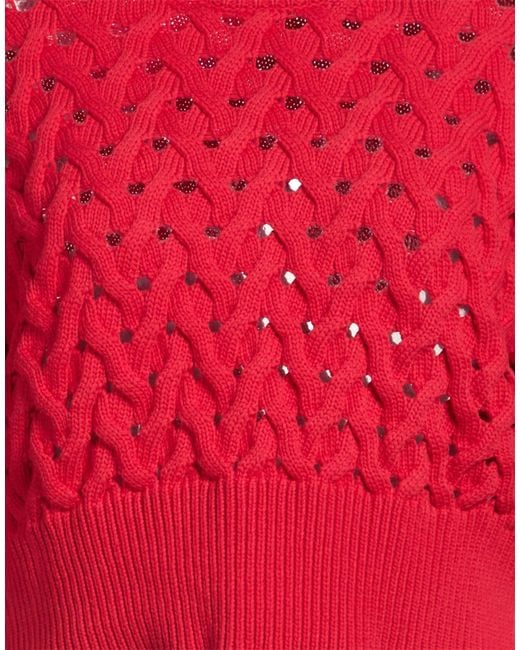 Alpha Studio Red Sweater Cotton, Polyamide