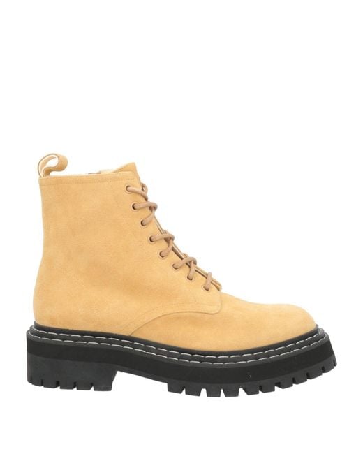 Proenza Schouler Natural Sand Ankle Boots Calfskin