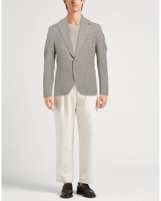 Isaia Gray Blazer for men