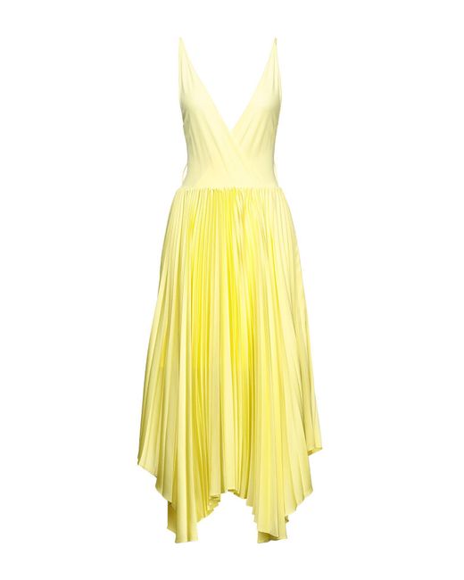 Vestido midi MARCIANO BY GUESS de color Yellow