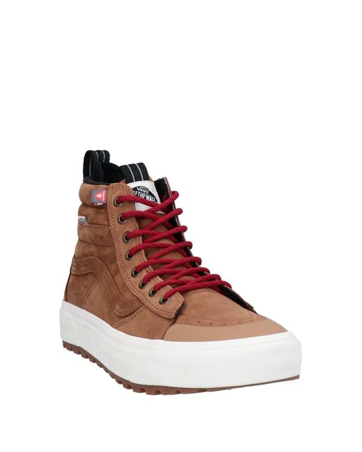 camel high top vans