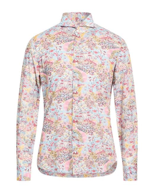 Giannetto Portofino White Sky Shirt Cotton for men