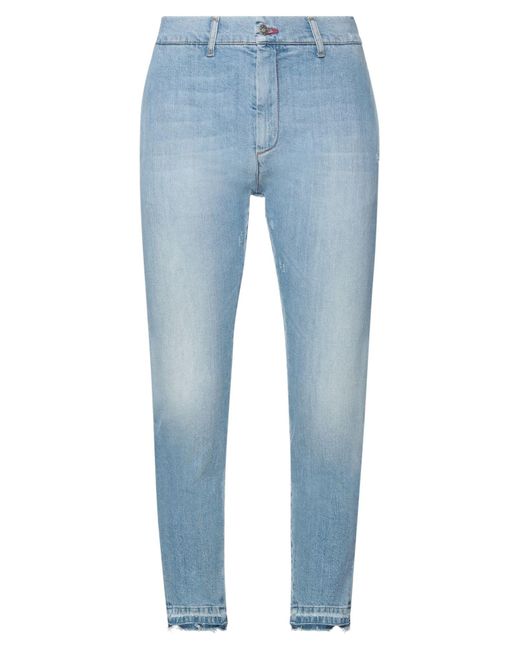 Grey Daniele Alessandrini Denim Pants in Blue for Men - Lyst