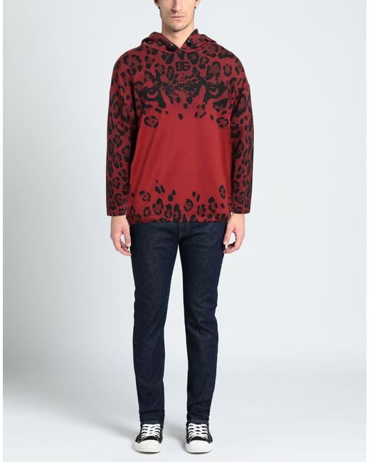 Dolce & Gabbana Red Sweatshirt for men