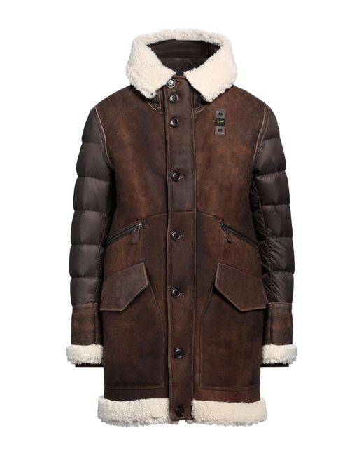 Blauer Brown Puffer Polyamide, Shearling for men