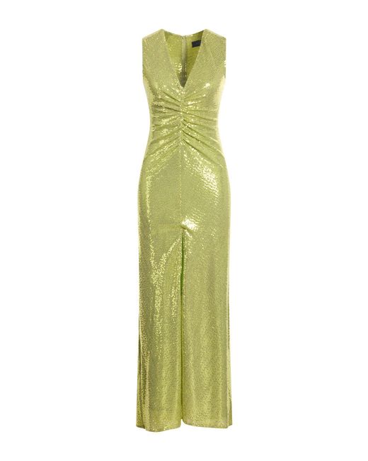 Nora Barth Green Maxi Dress Polyester, Elastane