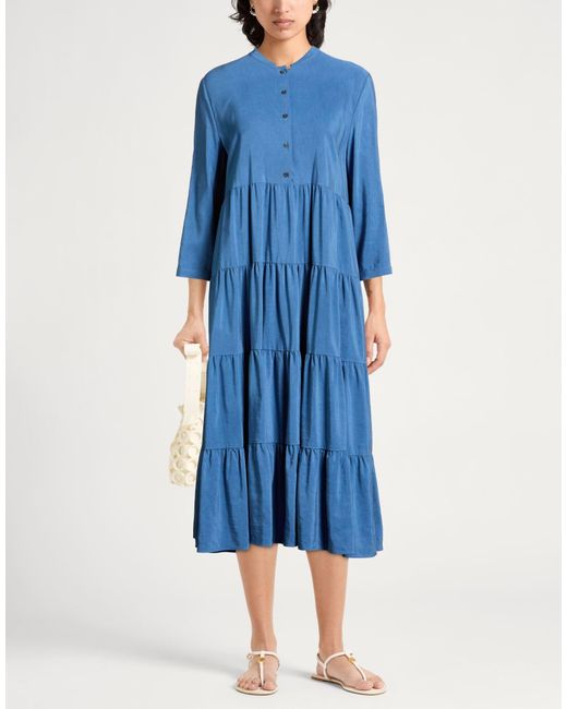 Aspesi Blue Midi Dresses