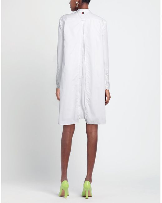 Thom Browne White Mini Dress