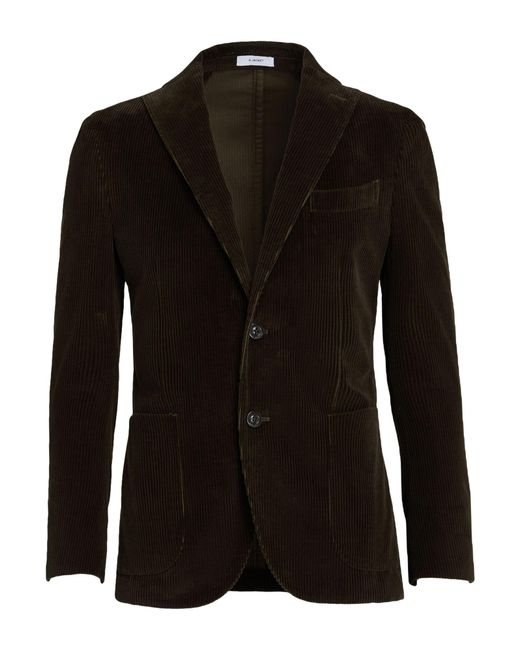 Boglioli Black Blazer Cotton for men