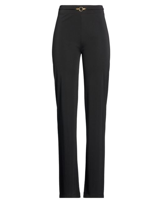 Just Cavalli Black Pants Polyester, Elastane