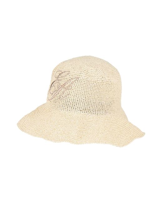 Emporio Armani Natural Hat Paper Yarn