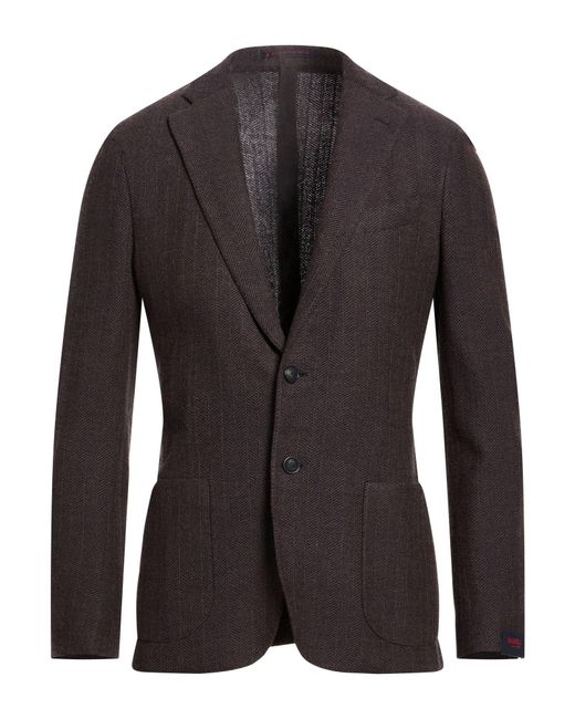 Bagnoli Sartoria Napoli Black Midnight Blazer Virgin Wool, Polyamide for men