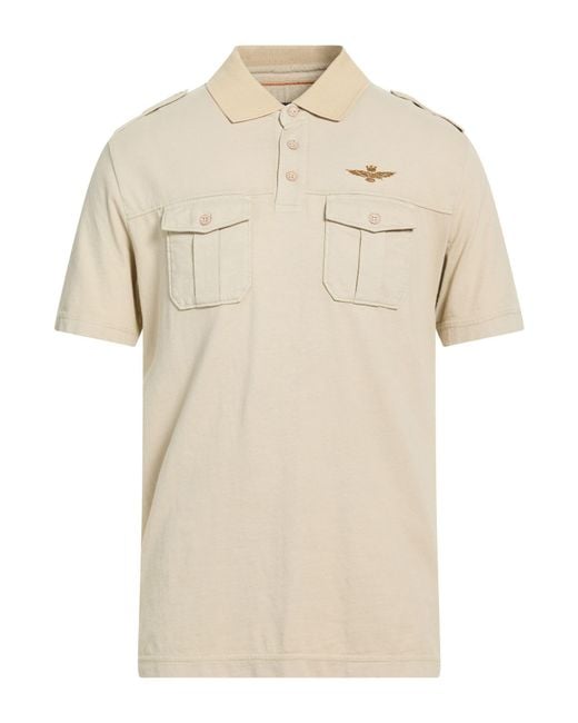 FILIPPO DE LAURENTIIS Natural Polo Shirts for men