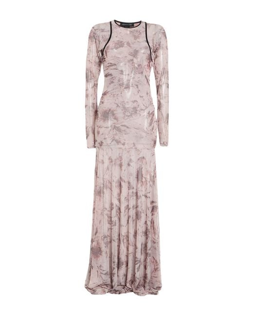 FEDERICO CINA Pink Maxi Dress
