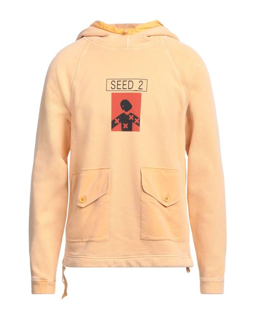 C P Company Orange Apricot Sweatshirt Cotton, Polyamide for men