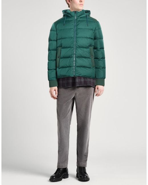 Herno Green Puffers for men