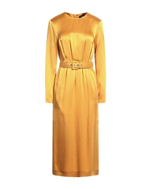 Rochas Yellow Midi Dress