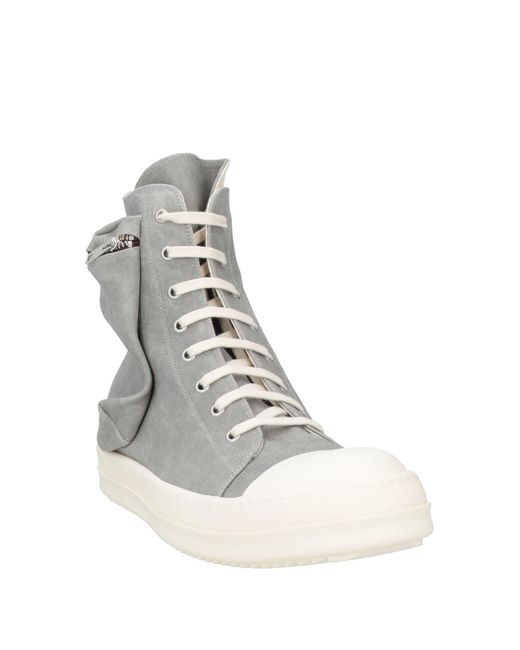 Rick Owens Gray Sneakers Textile Fibers for men