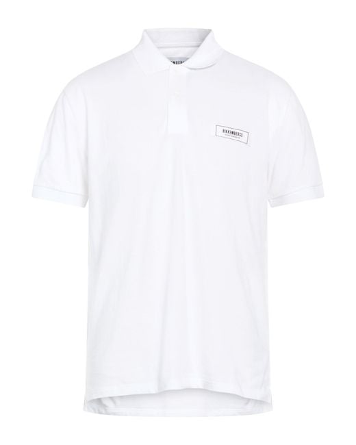 Bikkembergs White Polo Shirt Cotton for men