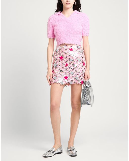 MSGM Pink Mini Skirt Cotton
