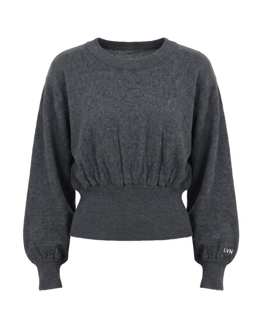 Liviana Conti Gray Sweater Cashmere, Polyamide