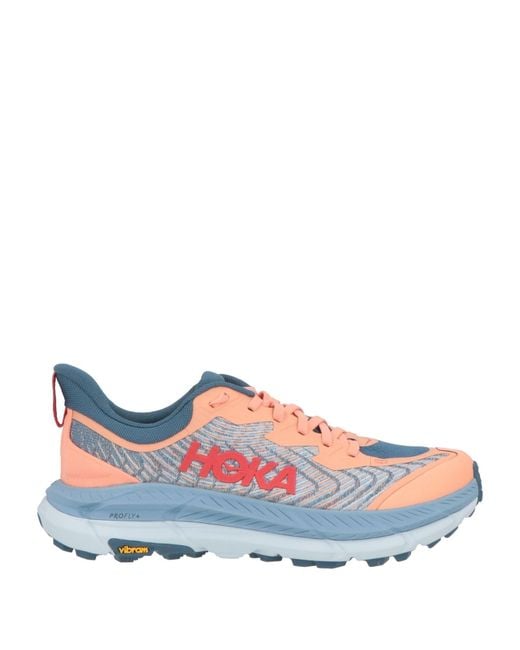 Hoka One One Blue Sneakers Textile Fibers