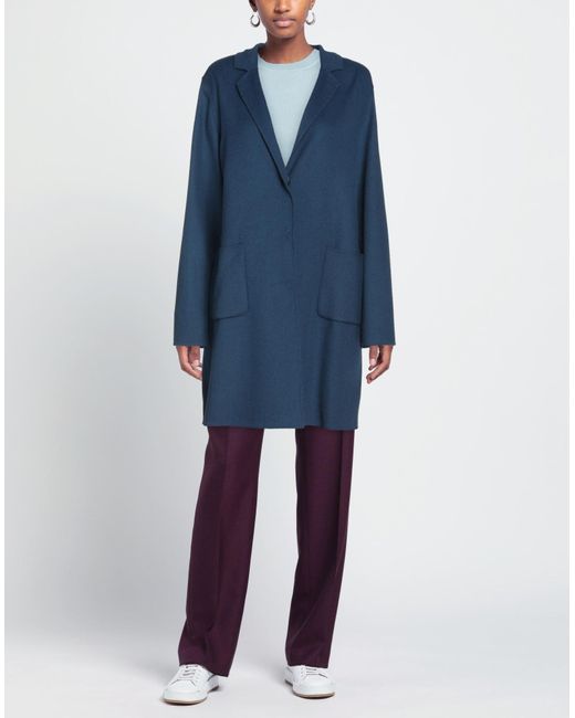 Jan Mayen Blue Overcoat & Trench Coat