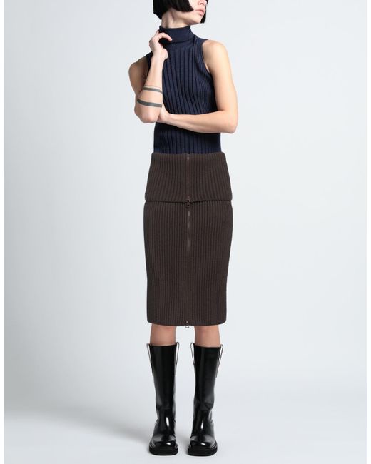 Tod's Black Midi Skirt