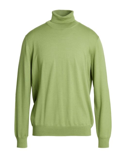 Gran Sasso Green Turtleneck Virgin Wool for men