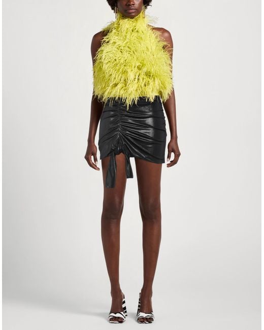 Pinko Black Mini Skirt Polyester, Elastane